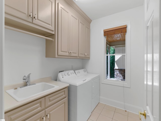 1 Touch Me Not Trl, Landrum, SC 29356 - laundry room featuring cabinet space, independent washer and dryer, and light tile patterned floors