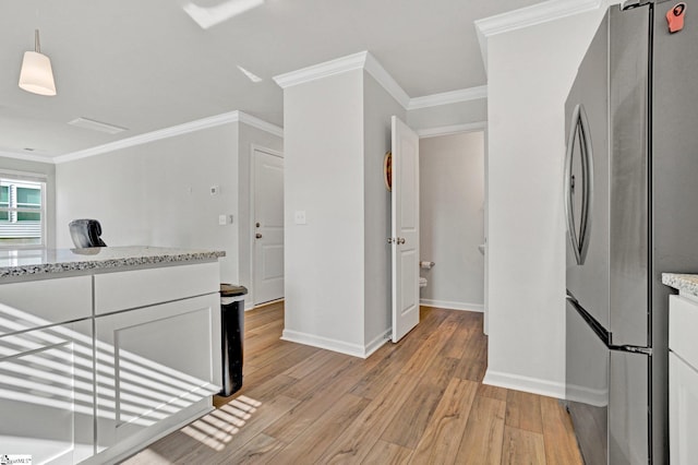 353 Anna Gray Cir, Easley, SC 29640 - corridor with light wood-style flooring and crown molding