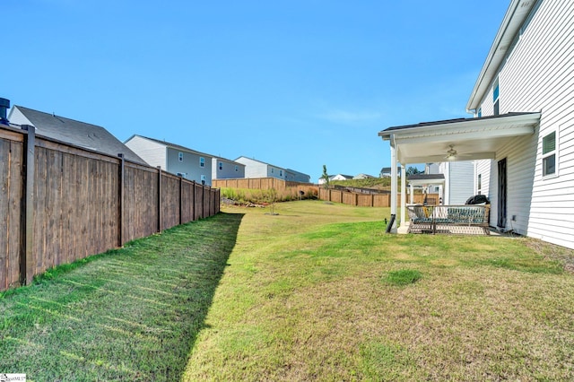 353 Anna Gray Cir, Easley, SC 29640 - fenced backyard featuring ceiling fan
