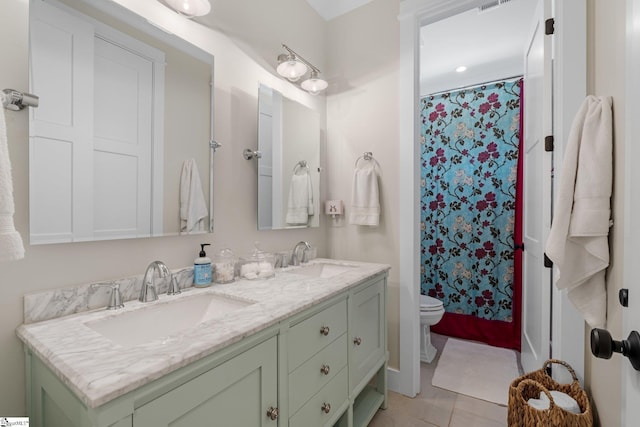 352 Pine Forest Drive Extension, Greenville, SC 29605 - full bathroom with double vanity and a shower with curtain