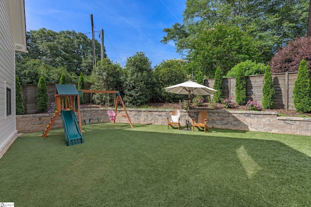 352 Pine Forest Drive Extension, Greenville, SC 29605 - fenced backyard featuring a playground