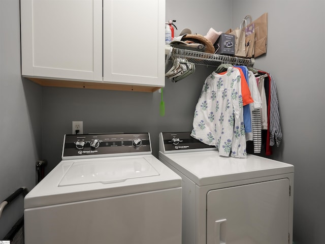 4 Glens Crossing Ct, Greer, SC 29650 - laundry area featuring cabinet space and separate washer and dryer