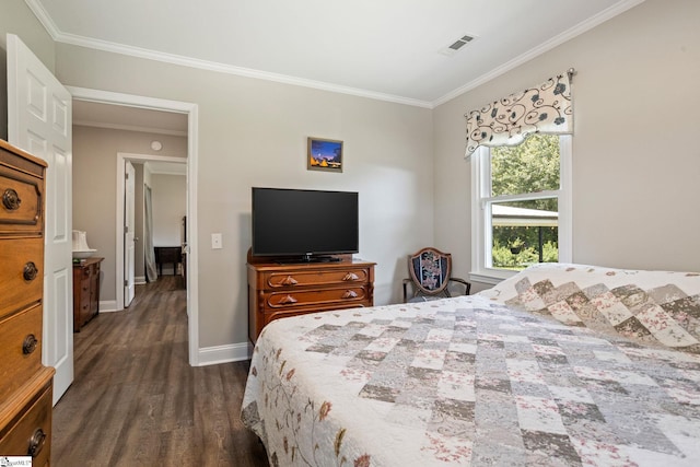 1170 Return Church Rd, Seneca, SC 29678 - bedroom featuring dark wood finished floors and ornamental molding