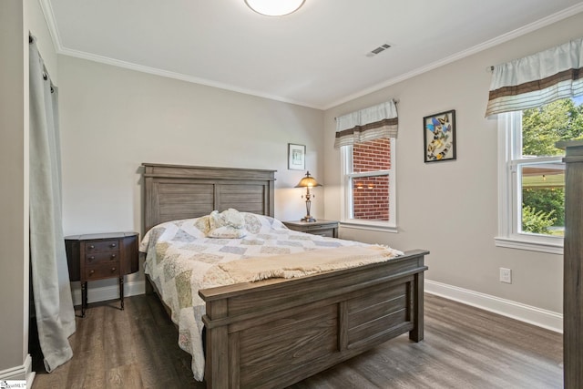 1170 Return Church Rd, Seneca, SC 29678 - bedroom featuring dark wood finished floors and crown molding