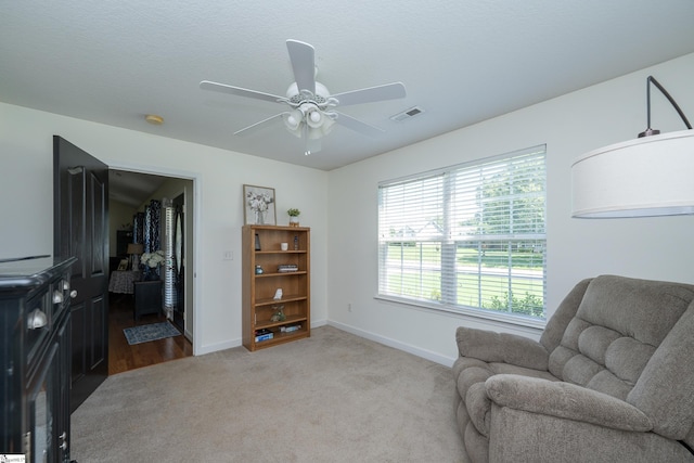 6 Gratiot Ln, Greer, SC 29651 - sitting room featuring carpet and a ceiling fan