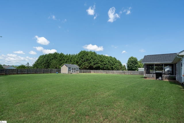 6 Gratiot Ln, Greer, SC 29651 - fenced backyard with a sunroom and a shed