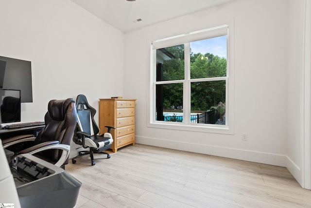 421 Lynn Rd, Taylors, SC 29687 - office featuring light wood-style flooring and baseboards