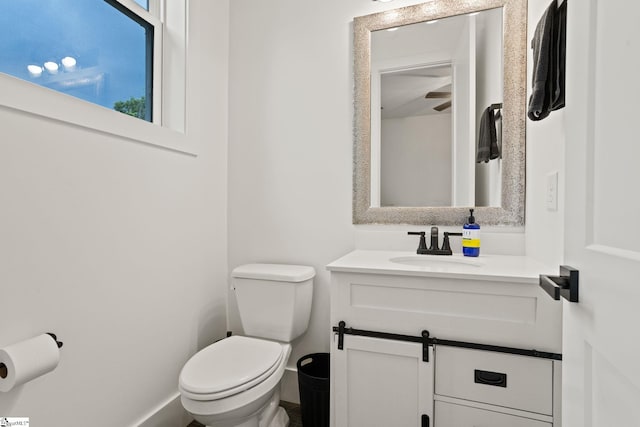421 Lynn Rd, Taylors, SC 29687 - bathroom featuring vanity and toilet