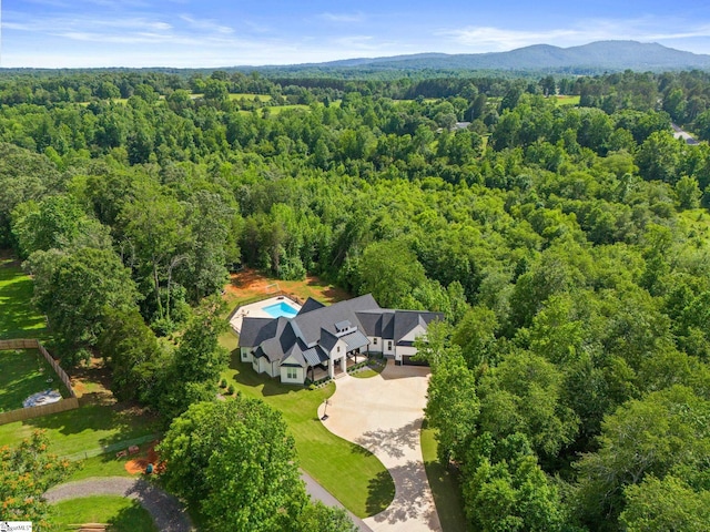 421 Lynn Rd, Taylors, SC 29687 - aerial view of property and surrounding area with a heavily wooded area