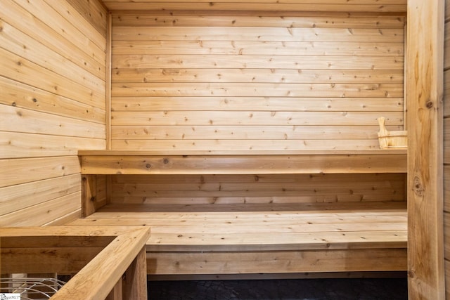 421 Lynn Rd, Taylors, SC 29687 - relaxing sauna / steam room featuring wood walls