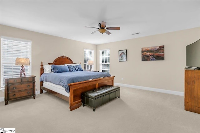 109 Amberleaf Way, Simpsonville, SC 29681 - bedroom featuring light carpet and ceiling fan