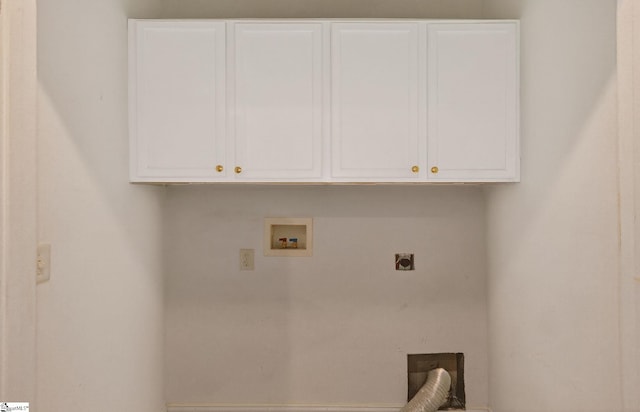 10 Parkcrest Ct, Simpsonville, SC 29681 - washroom featuring electric dryer hookup, washer hookup, and cabinet space