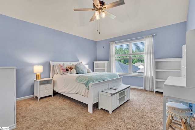 112 Cameron Creek Ln, Simpsonville, SC 29681 - bedroom featuring light carpet and ceiling fan