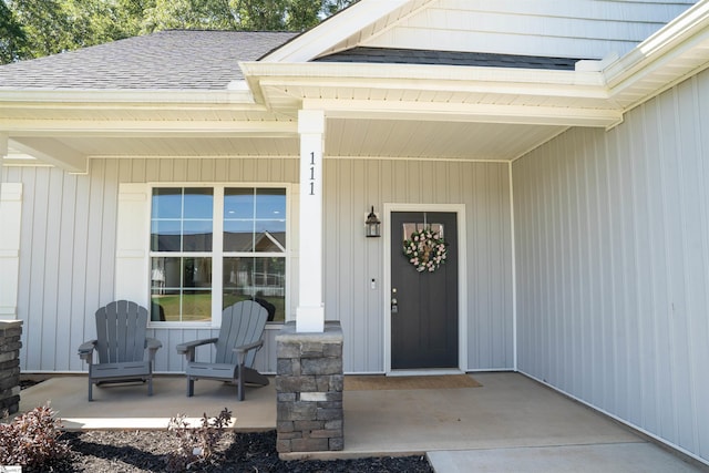 111 Caylee Way, Chesnee, SC 29323 - entrance to property with a porch and roof with shingles