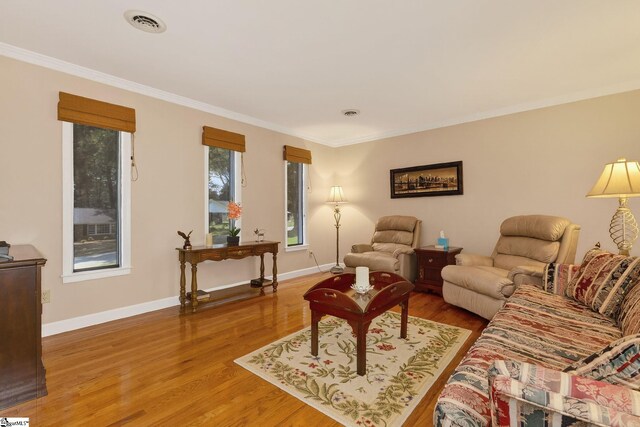 306 Verner Dr, Greenville, SC 29617 - living area with wood finished floors and crown molding