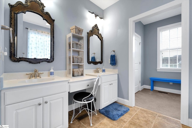 101 Edens Garden Way, Six Mile, SC 29682 - full bathroom with double vanity and tile patterned floors