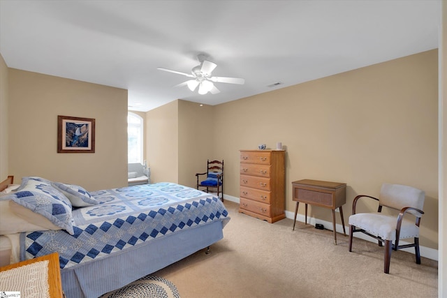 101 Edens Garden Way, Six Mile, SC 29682 - bedroom with light colored carpet and a ceiling fan