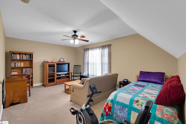 101 Edens Garden Way, Six Mile, SC 29682 - bedroom featuring carpet floors, ceiling fan, and lofted ceiling