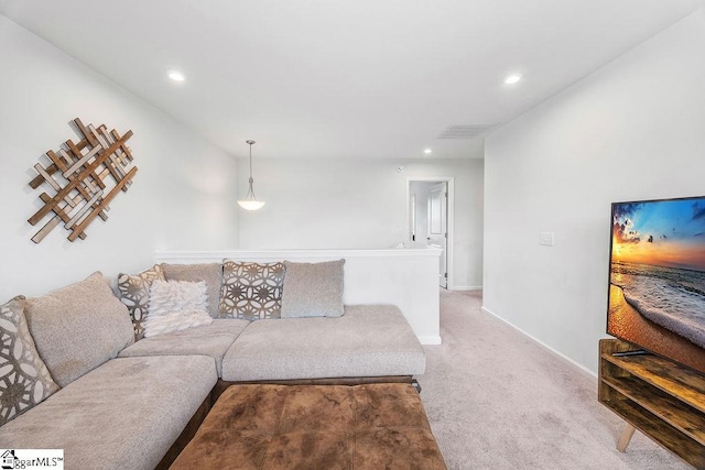 202 Huron Way, Greenville, SC 29607 - living area with recessed lighting and light carpet