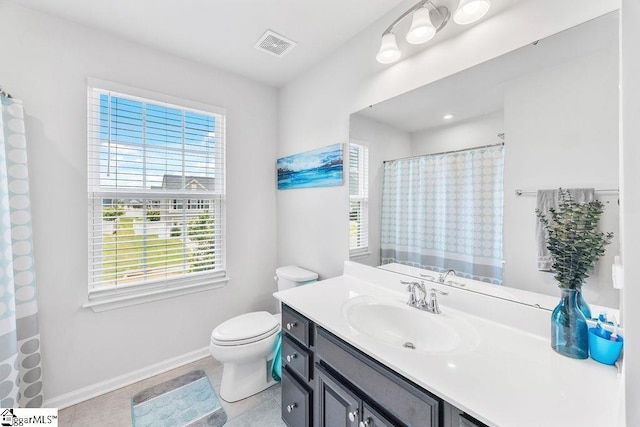 202 Huron Way, Greenville, SC 29607 - full bath with vanity, tile patterned floors, and a shower with curtain