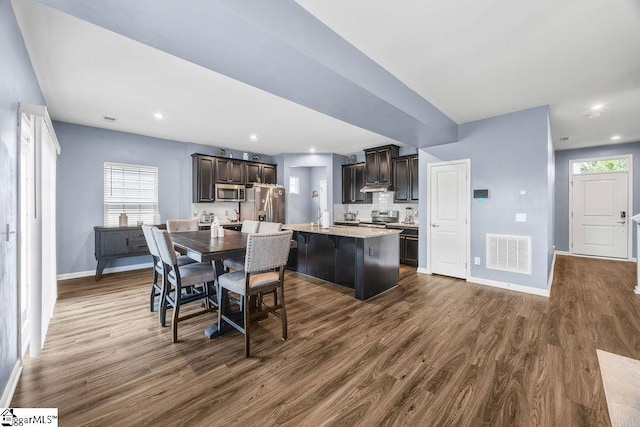202 Huron Way, Greenville, SC 29607 - dining area featuring dark wood finished floors, plenty of natural light, and recessed lighting