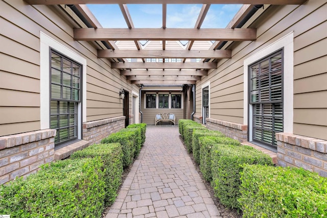 155 Village Point Dr, Sunset, SC 29685 - view of patio / terrace with a pergola