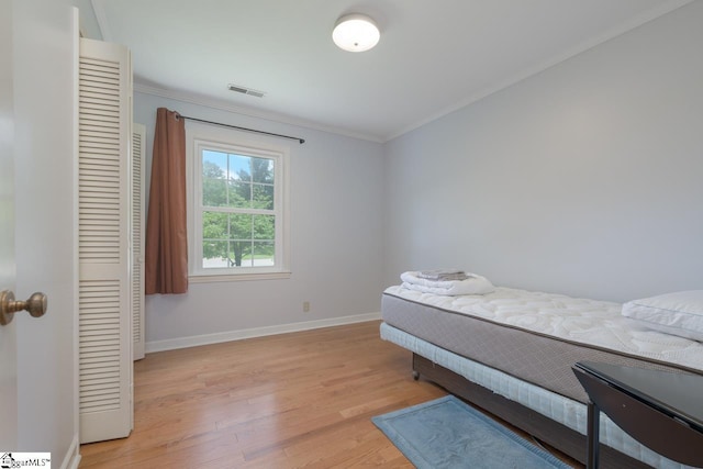 14 Rollingreen Rd, Greer, SC 29651 - bedroom featuring light wood-type flooring and ornamental molding