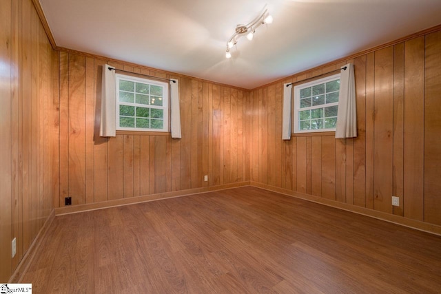 14 Rollingreen Rd, Greer, SC 29651 - unfurnished room with wood finished floors and wood walls