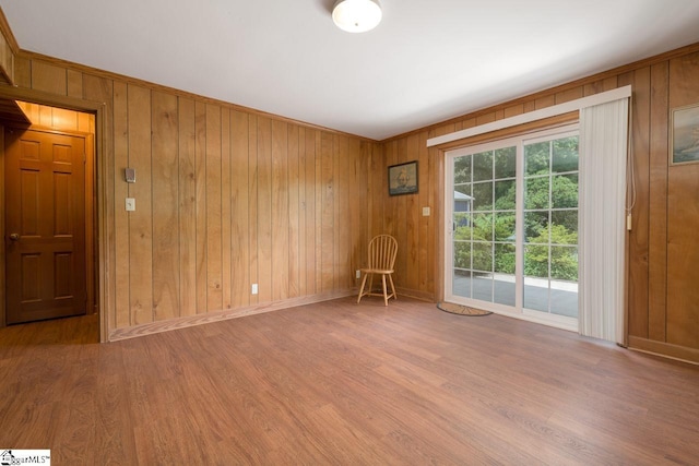 14 Rollingreen Rd, Greer, SC 29651 - unfurnished room with wood finished floors and wood walls