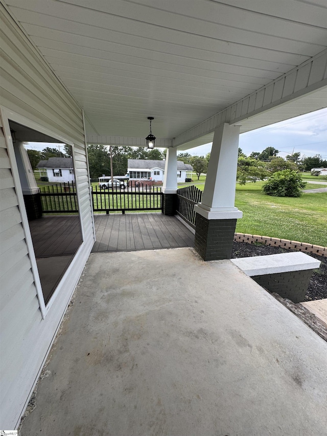 23 N Greenwood Avenue Extension, Ware Shoals, SC 29692 - porch with a lawn