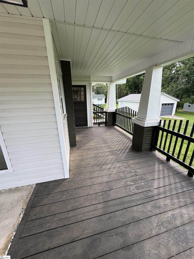 23 N Greenwood Avenue Extension, Ware Shoals, SC 29692 - view of wooden porch