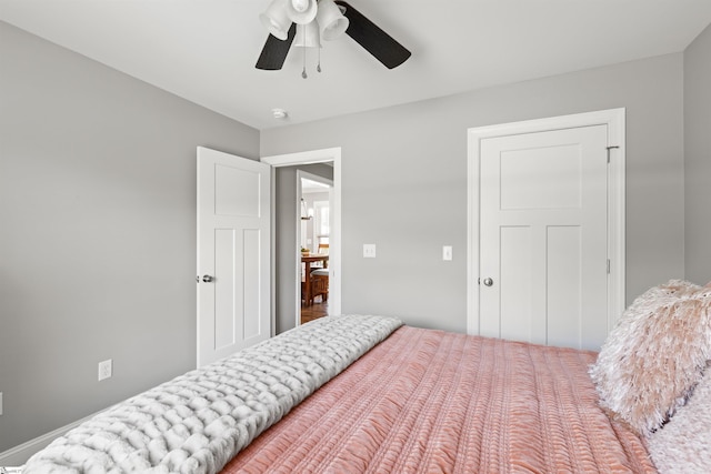 417 Addison Cir, Pelzer, SC 29669 - bedroom featuring ceiling fan
