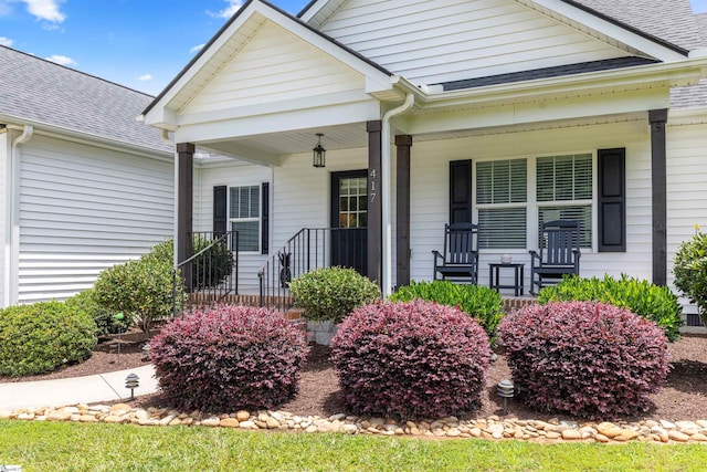 417 Addison Cir, Pelzer, SC 29669 - view of front facade with a porch and roof with shingles
