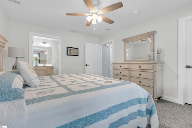 118 Sylvester St, Fountain Inn, SC 29644 - bedroom featuring carpet flooring, ceiling fan, and connected bathroom