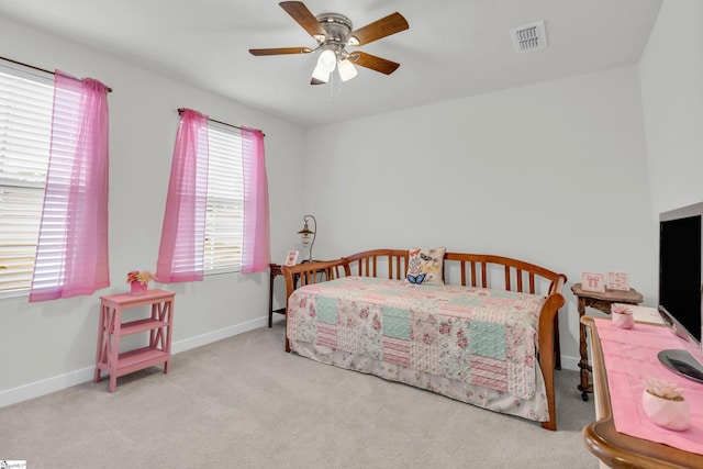 118 Sylvester St, Fountain Inn, SC 29644 - carpeted bedroom with baseboards and a ceiling fan