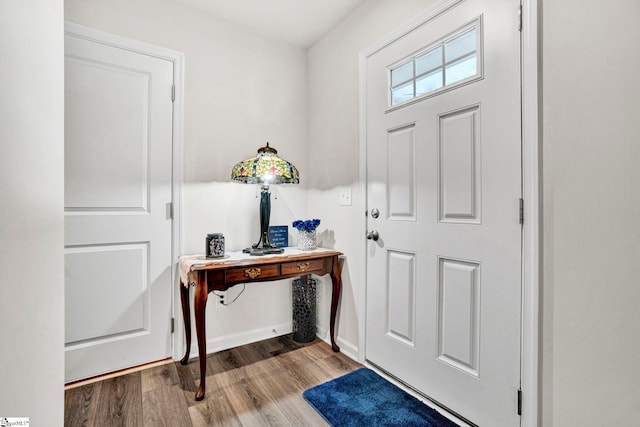 124 Highland Station Dr, Clinton, SC 29325 - entryway featuring wood finished floors and baseboards