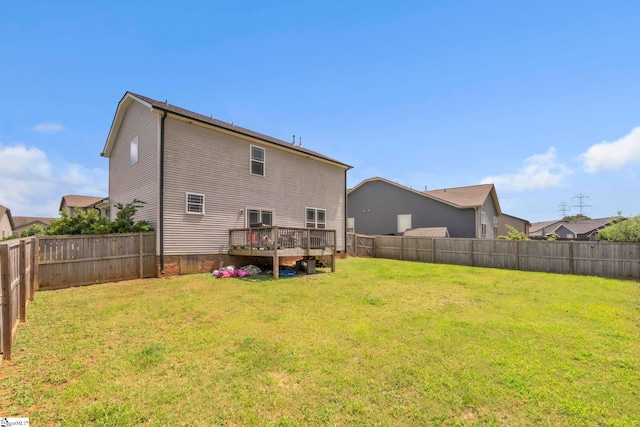 8 Rivanna Dr, Anderson, SC 29625 - back of property with a fenced backyard and a deck