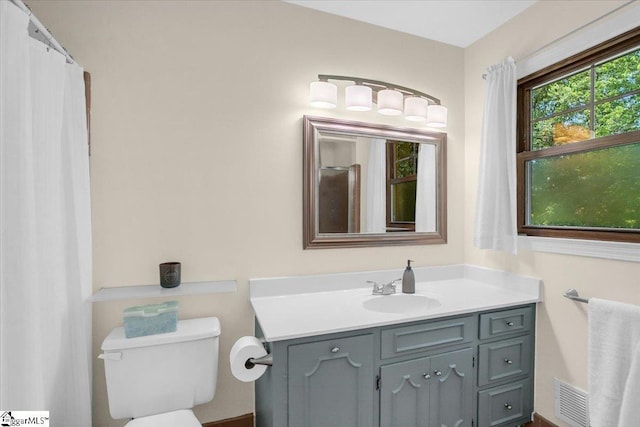 502 Sugar Valley Ct, Greer, SC 29650 - bathroom with toilet and vanity