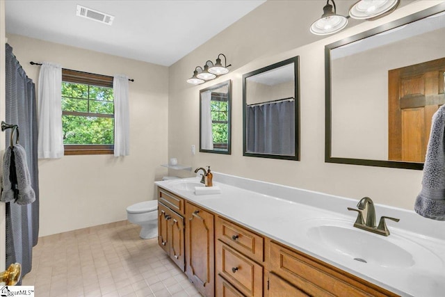 502 Sugar Valley Ct, Greer, SC 29650 - full bathroom with toilet and double vanity