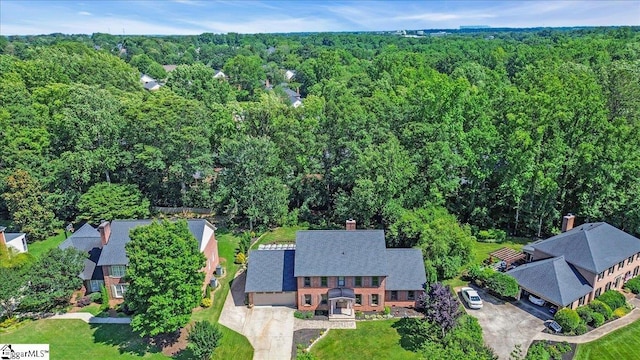 502 Sugar Valley Ct, Greer, SC 29650 - aerial view of property and surrounding area with a forest