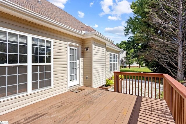 802 Wheat Ct, Greer, SC 29651 - view of wooden terrace