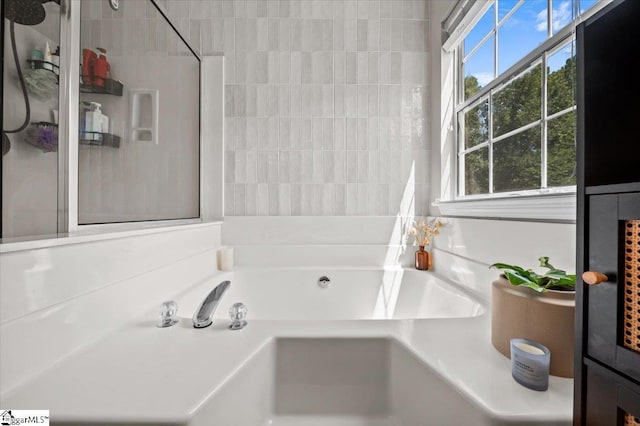 521 Omniwood Ct, Greer, SC 29651 - full bathroom featuring a bath and a shower