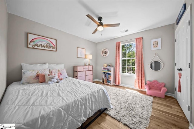 521 Omniwood Ct, Greer, SC 29651 - bedroom featuring wood finished floors and a ceiling fan