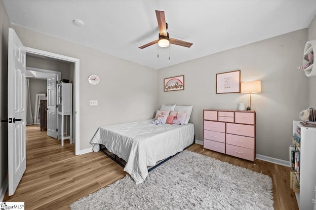521 Omniwood Ct, Greer, SC 29651 - bedroom with wood finished floors and ceiling fan