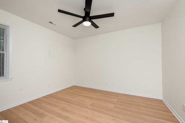 307 Echols St, Greenville, SC 29601 - spare room with ceiling fan and light wood-type flooring