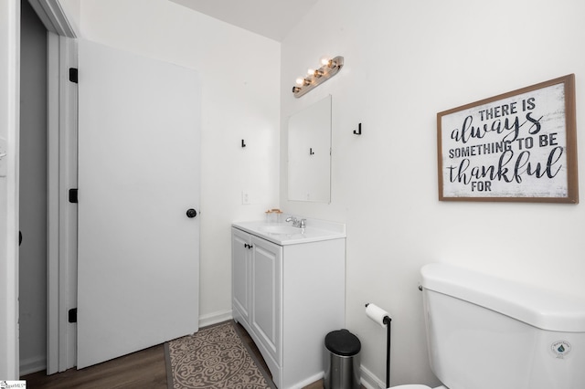 307 Echols St, Greenville, SC 29601 - half bath featuring vanity and wood finished floors