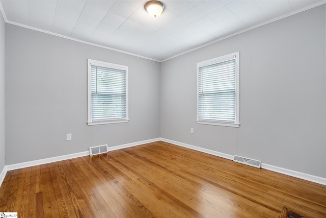 1706 Park Dr, Anderson, SC 29625 - unfurnished room with crown molding and hardwood / wood-style flooring