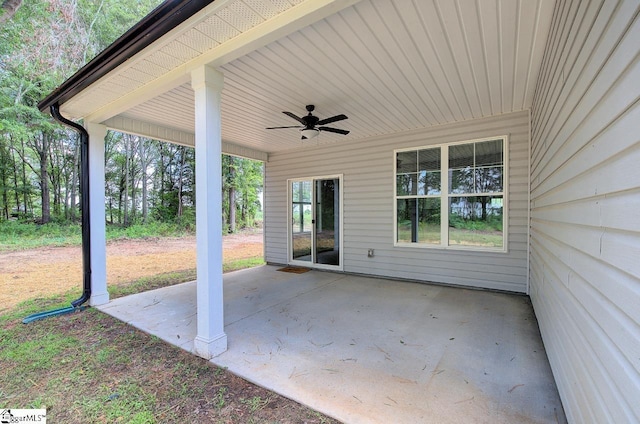 918 Belton Hwy, Williamston, SC 29691 - view of patio / terrace featuring a ceiling fan