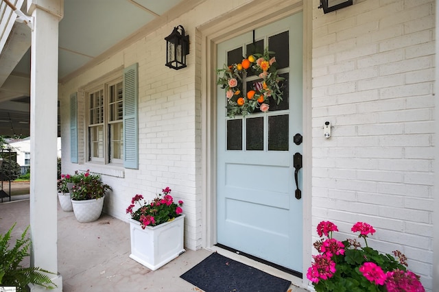 260 Riggs Dr, Clemson, SC 29631 - doorway to property featuring a porch and brick siding