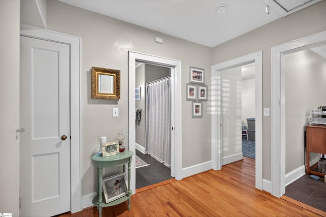 260 Riggs Dr, Clemson, SC 29631 - hallway with light wood-style floors and baseboards